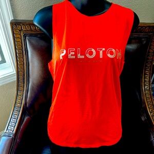 Peloton size medium orange ombré white new with tags tank top. Fits size large